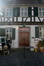 Restaurierung einer Barocktür in Deidesheim, Gaststätte zum Schwanen